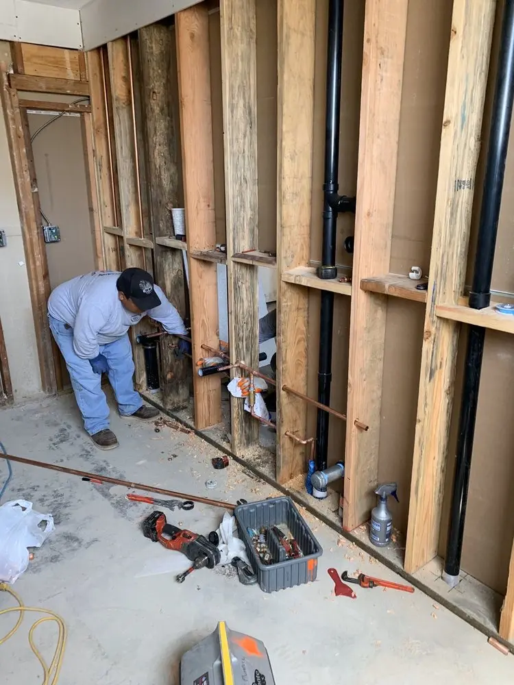Commercial rough-in plumbing for Commercial Plumbing in Westford
